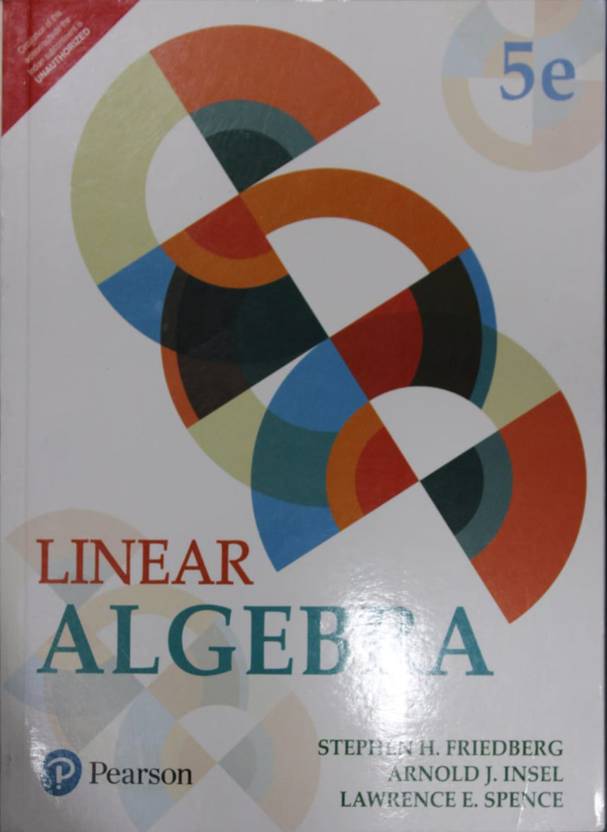Linear algebra pearson buy linear algebra pearson by stephen h