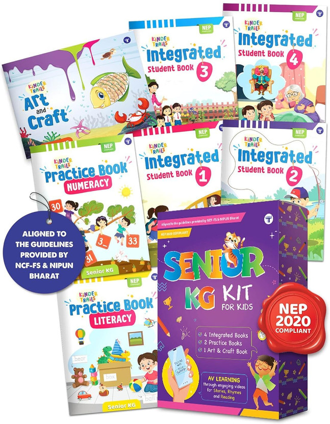 Pre-School Senior KG Kit For Kids 5+ Years | Pre-Primary/Kindergarten - Integrated, Art & Craft, Literacy & Numeracy Practice Books | Free Kinder Trails App | NEP 2020 Compliant | Boxset Of 7 Books(Paperback, Target Learning Ventures)