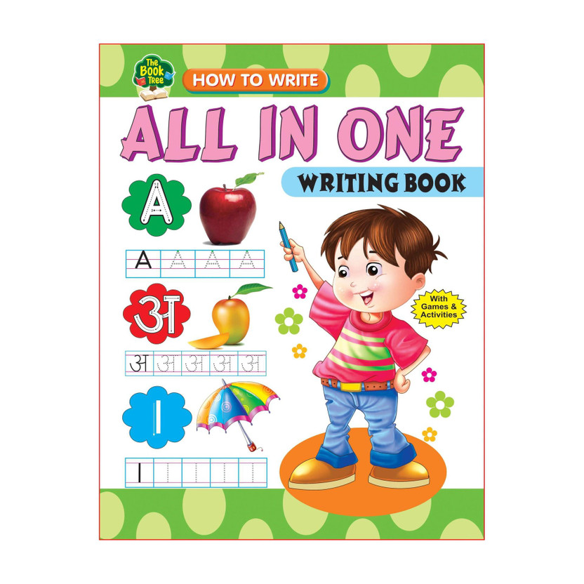 All In One Writing Book With Games And Activities(English,Hindi,Maths)(Paperback, laxmi Prakashan)