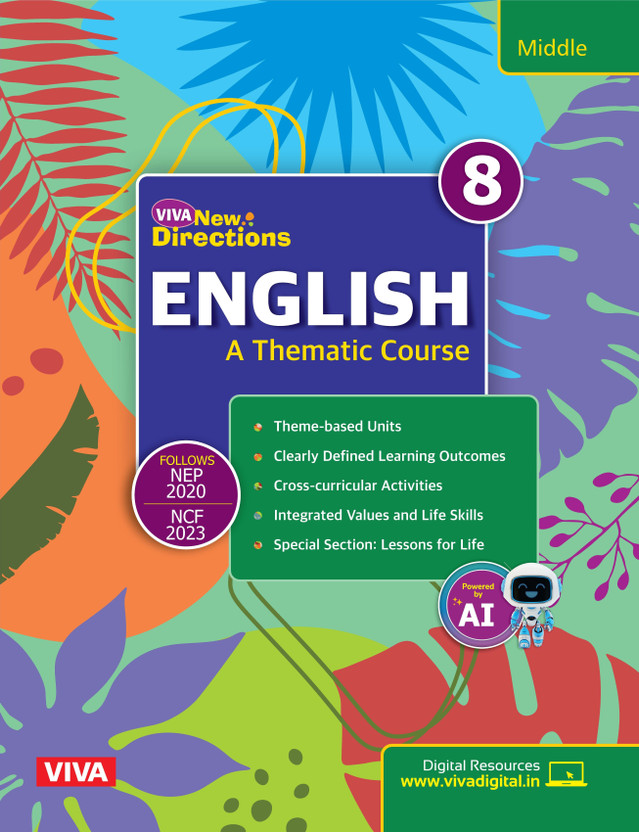 Viva Viva New Directions English Class 8 | A Thematic Course | First Published 2026 | For Academic Session 2026-27 | NEP 2020 & NCF 2023 Aligned | Theme-Based Learning, Life Skills, Cross-Curricular Activities & AI-Enabled Digital Resources | Comprehensive English Language Development Program(Paperback, - Flipkart Deal