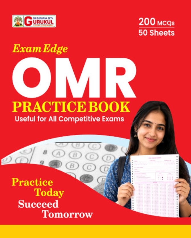 OMR OMR Practice Book | 200 MCQs Per Sheet | 50 Sheets Mega Mock Test Answer Booklet For All Competitive Exams (NEET, JEE, State PSC, Defence & Banking,SSC,Teaching & All Govt. Exams)(Paperback, Sri Gurukul) - Flipkart Deal