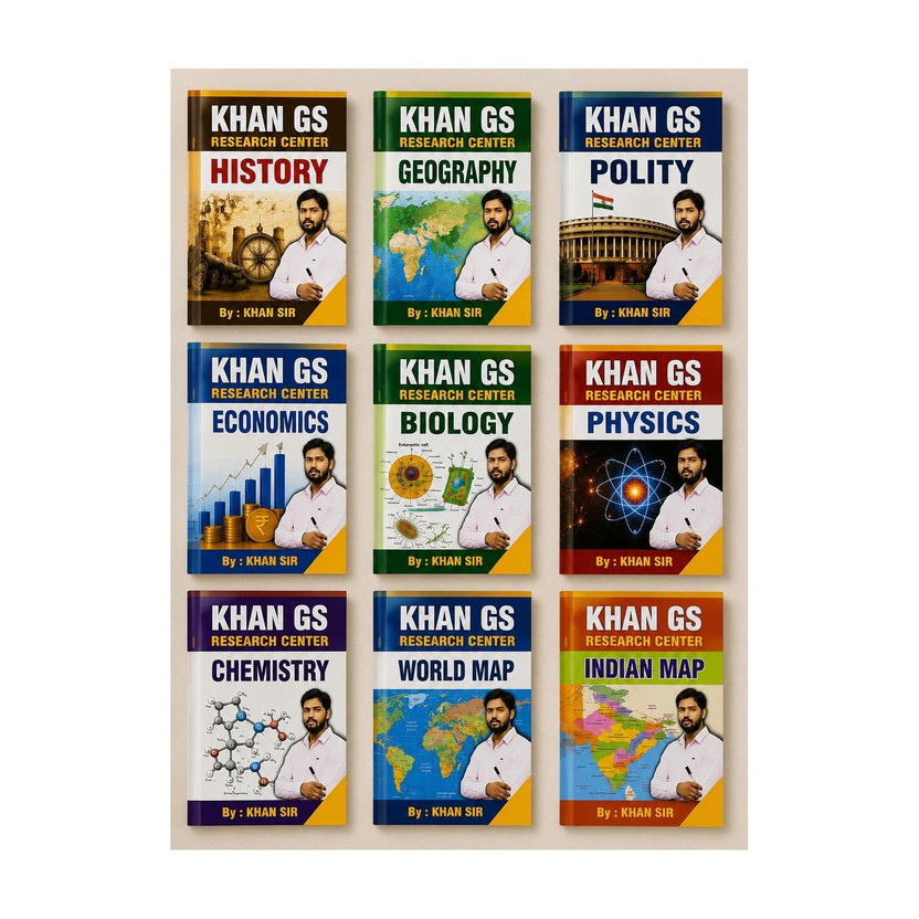 Khan Khan Sir History Geography Polity Economics Physics Chemistry Biology Class Notes Pdf(Paperback, Hindi, Khan sir) - Flipkart Deal