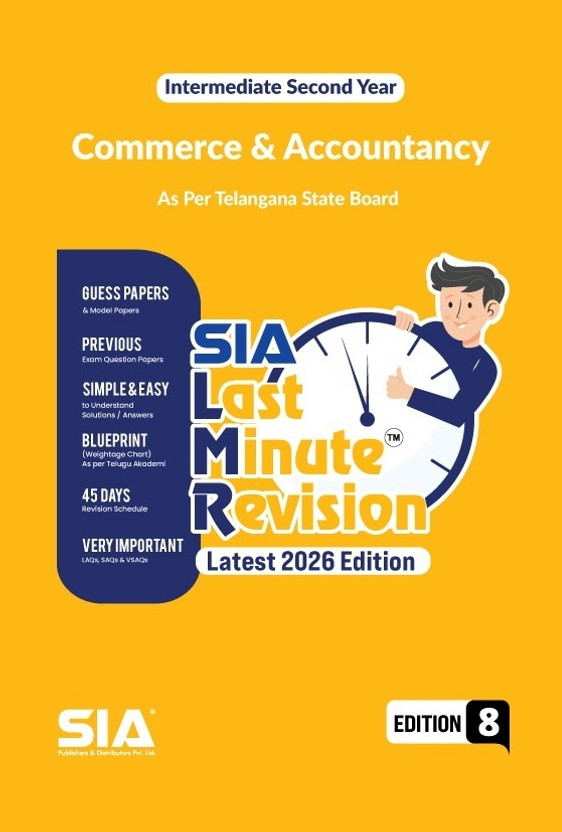 TG LMR Last Minute Revision Intermediate Second Year Commerce & Accountancy Edition 7 Latest & Updated 2025(Paperback, SIA LMR Series)