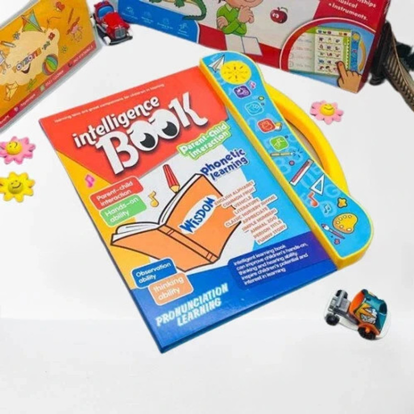 Intelligence Intelligence Book | Interactive Children Study Book-Musical English Educational Phonetic Learning Book For 3 + Year Kids | Boys | Toddlers(Card board, Graceo) - Flipkart Deal