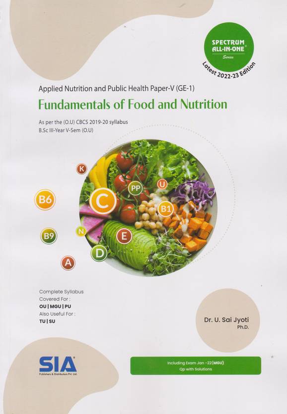 Fundamentals Of Food And Nutrition (Applied Nutrition And Public Health