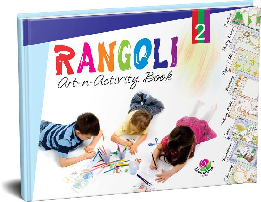 Vidya Rangoli Art N Activity Book For Children Drawing, Colouring, And
