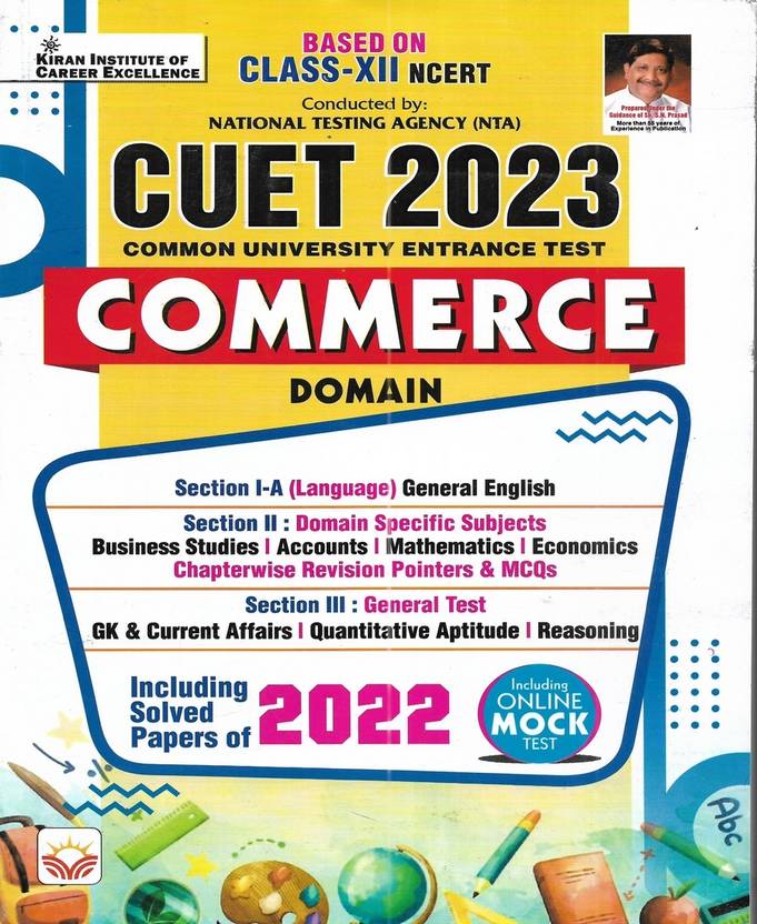 CUET 2023 Commerce Domain Section IA , II , III In English With 2022