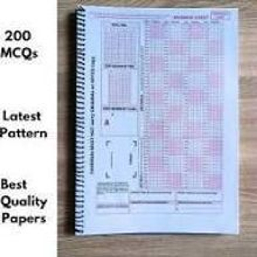 NEET OMR SHEET For Exam Practice 180 MCQs 50 Sheets Booklet(Spiral Binding, Study Partner Education)