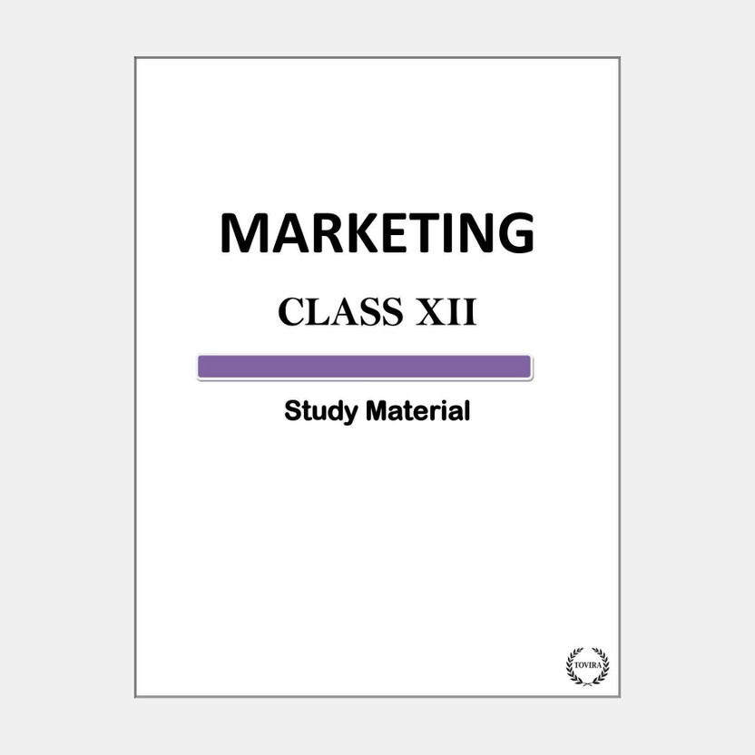 Marketing Class 12 Study Material, Academic Guide Book CBSE(Paperback, Tovira India)
