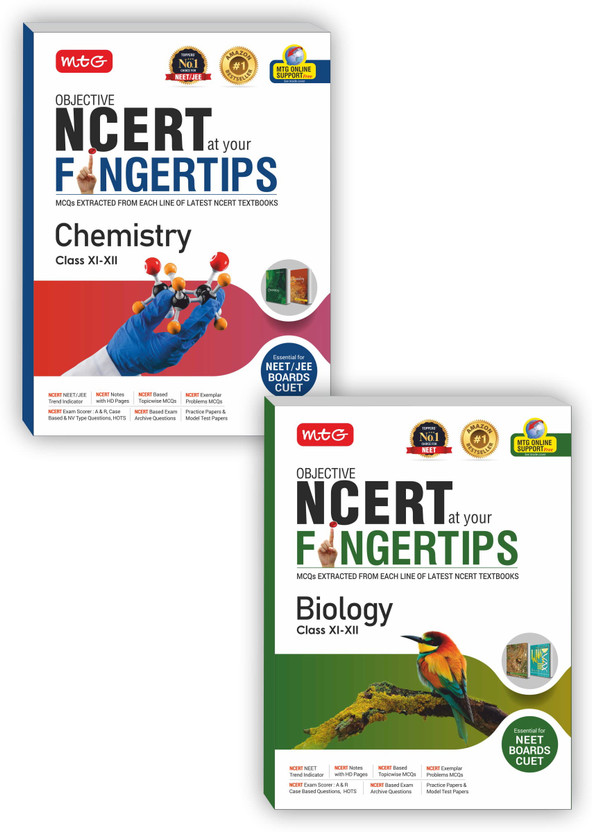 MTG MTG Objective NCERT At Your FINGERTIPS - Chemistry, Biology (Set Of 2 Books) | NCERT NEET Trend Indicator | NCERT Notes With HD Pages (Based On NCERT Pattern - Latest & Revised Edition 2023-2024)(Paperback, MTG Editorial Board) - Flipkart Deal