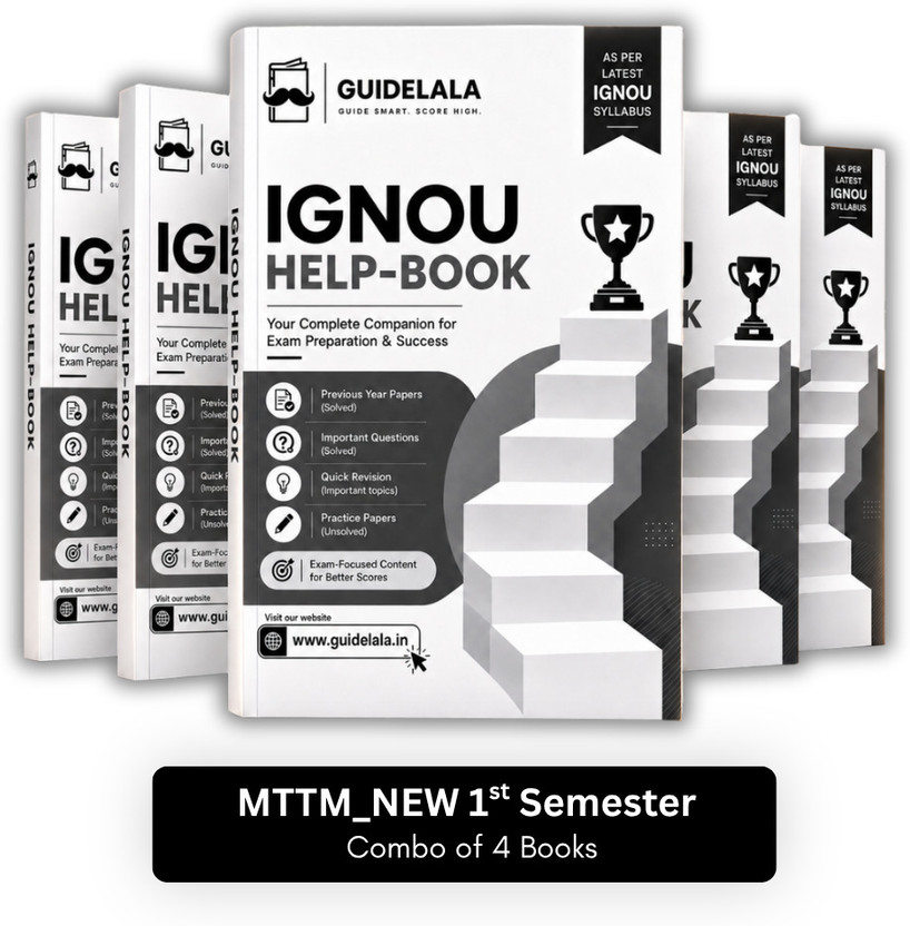 IGNOU MTTM_NEW 1st Semester Guide Books Combo (Set Of 4 Books) – MTTM-102, MTTM-103, MTTM-104, MTTM-105 | Master Of Tourism & Travel Management | Latest Edition | Solved PYQs & Guess Papers(Paperback, GUIDELALA)
