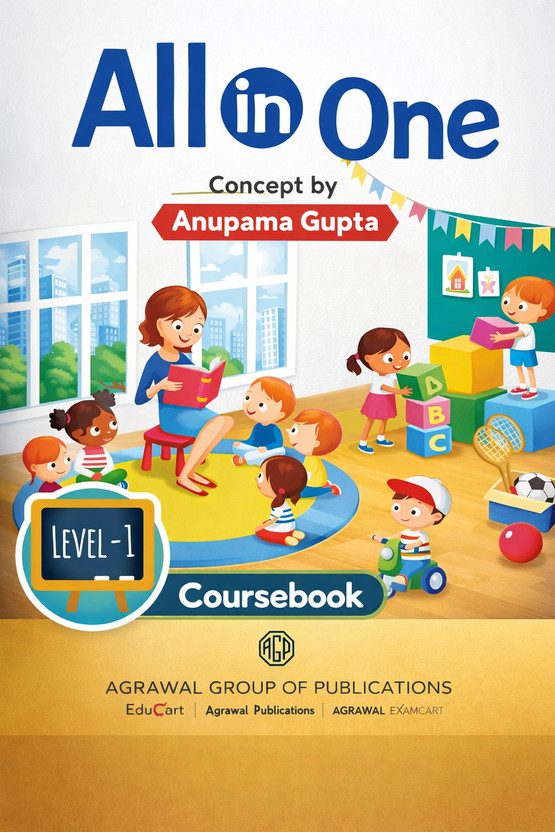 All In One Level 1 Course Book For Kids | Early Learning English Alphabet, Colors & Shapes Activity Book(Paperback, Educart)