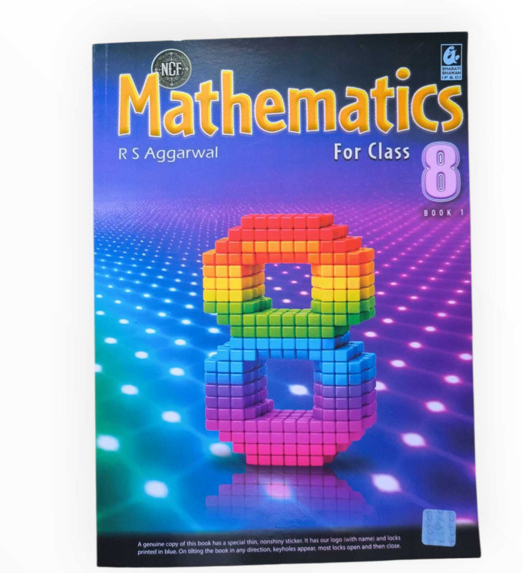 RS Aggarwal Mathematics For Class 8 Book 1|Latest Edition|NCF Based|CBSE & School Mathematics Textbook|Mathematics For Class 8 Book 1 By RS Aggarwal|NCF Curriculum|CBSE Class 8 Maths Practice & Learning Book(Paperback, R.S. Aggarwal)