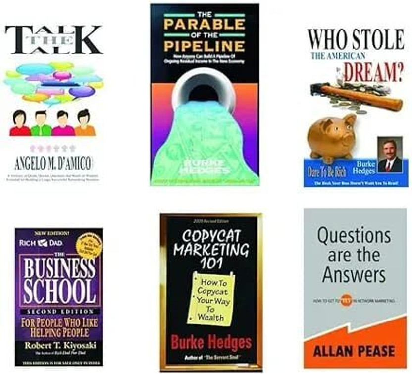 Business & Self-Improvement 6-Book Set(Paperback, Angelo M. D'Amico, Burke Hedges, Burke Hedges, Robert T. Kiyosaki)