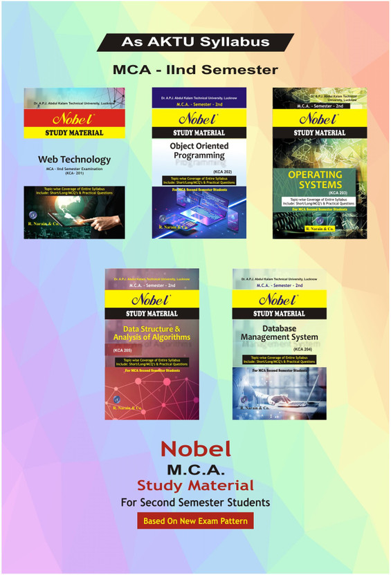 BestSellio Books- Nobel AKTU MCA 2nd Semester Solved Papers Series (Study Material)– Dr. A.P.J. Abdul Kalam Technical University(Paperback, Expert Faculty)