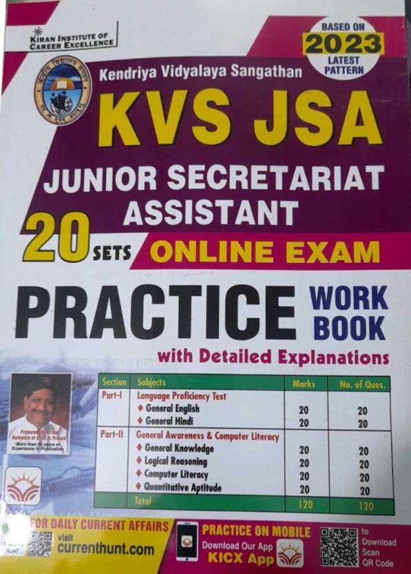 kvs-jsa-junior-secretariat-assistant-20-set-online-exam-practice-work