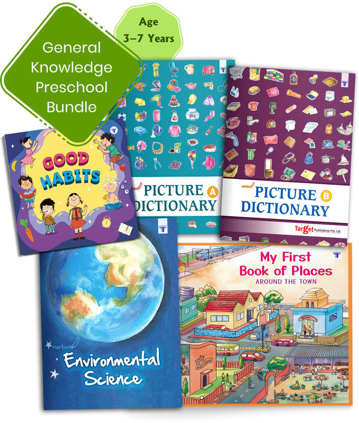 Nurture General Knowledge Books For Kids In English | 3 To 7 Year Old | GK Picture Books With Activities For Nursery And Primary Children | Picture Dictionary Books On Festivals And Celebrations Of India, Good Habits And EVS | Set A Of 5 Books(Paperback, Content Team at Target Publications)