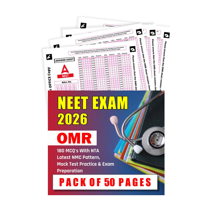 OMR Sheets For Practise NEET Exam 2027, 180 MCQ's With NTA Latest NMC Pattern, Mock Test Practice & Exam Preparation - Pack Of 50(Paperback, Adda247 Publications)