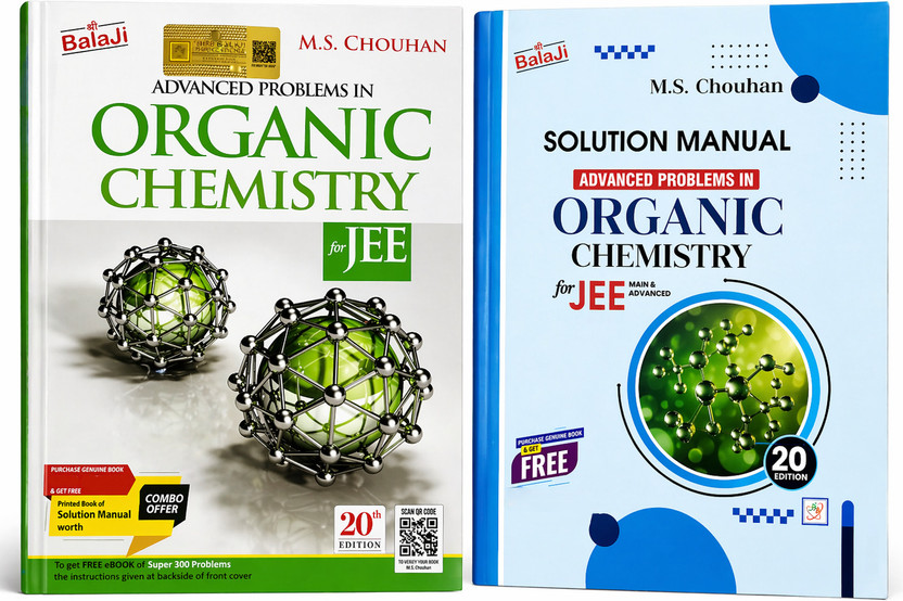 Advanced Problems In Organic Chemistry For JEE (Main & Advanced) - 20th Edition By M.S. Chouhan With Free Solution Manual (Set Of 2 Books)(Paperback, M.S. Chouhan)