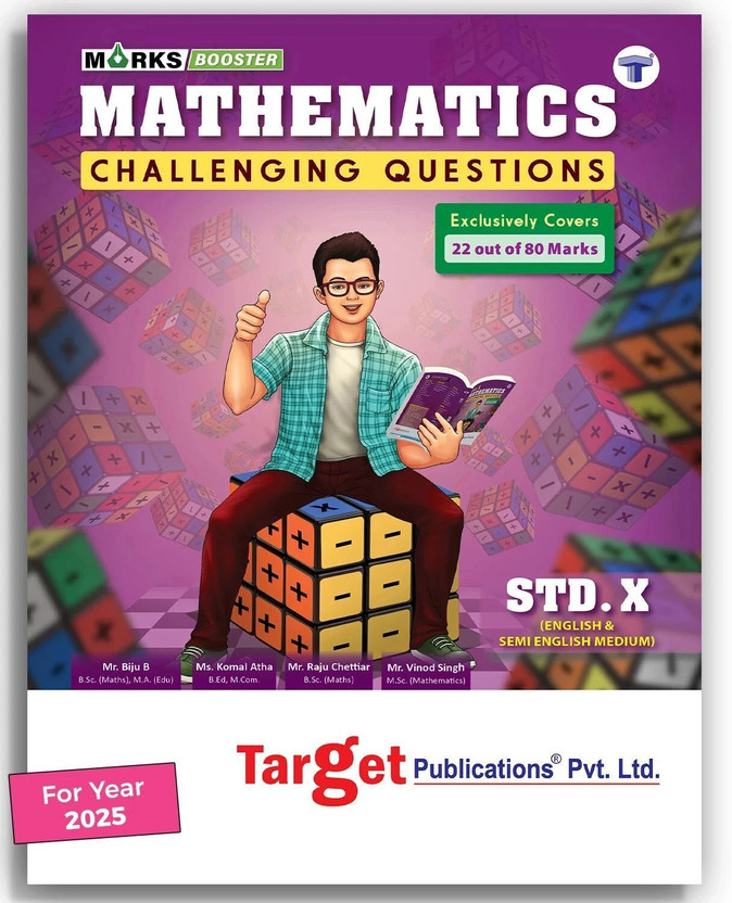 Std 10 Maths Challenging Questions Book | English Medium | Chapterwise Important Questions With Solutions For Improved Practice | Based On SSC New Paper Pattern | Maharashtra Board | Perfect Series(Paperback, Content Team at Target Publications)