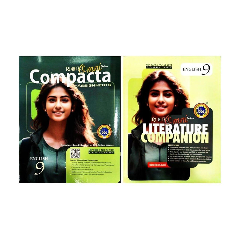BBC BBC Compacta Class 9 English Language & Literature With Literature Companion - Set Of 2 Books For 2026-27 Examinations (Based On New NCERT Textbook(Paperback, BBC) - Flipkart Deal