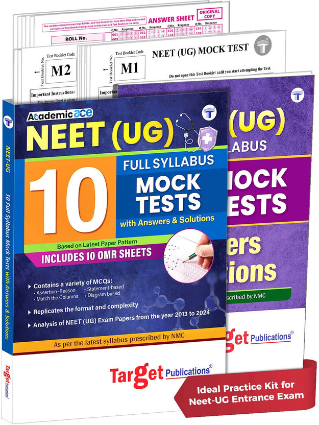 NEET Mock Test 2026 | NEET Books 2026 Exam Full Syllabus Based On New Paper Pattern | Includes 10 NEET UG Practice Model Test Papers, OMR Sheets With Solutions Booklet(Paperback, Target Publications)