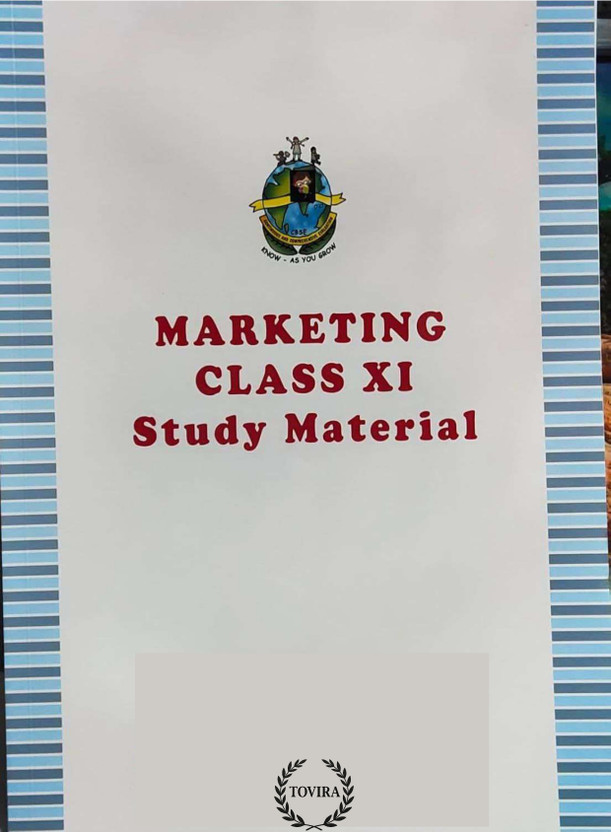 CBSE Class 11 Marketing Study Material, Subject Code 812, Based On Updated CBSE Syllabus, Academic Reference Book (Cbse Class 11 Study Materials)(Paperback, Tovira India)