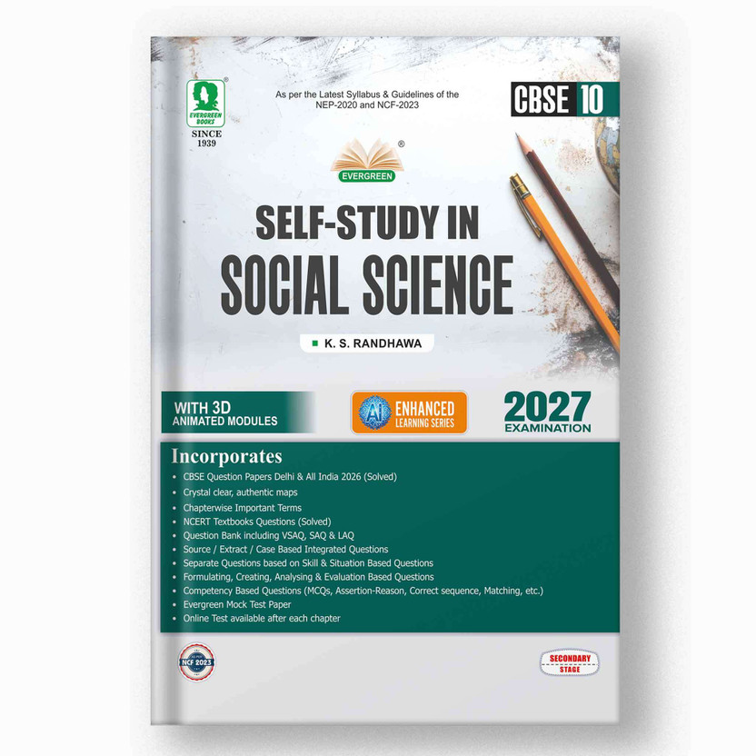 Evergreen Self Study In Social Science: For 2027 Examinations (Class 10)(Paperback, K.S. Randhawa)