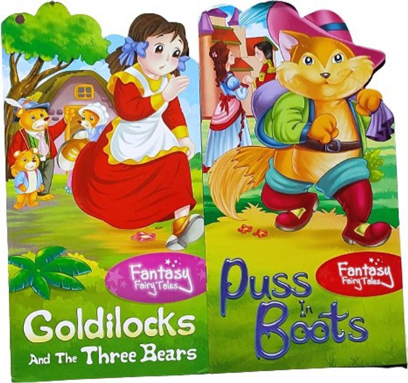 FANTASY FAIRY TALES GOLDILOCKS And THE THREE BEARS, PUSS IN BOOTS, SET