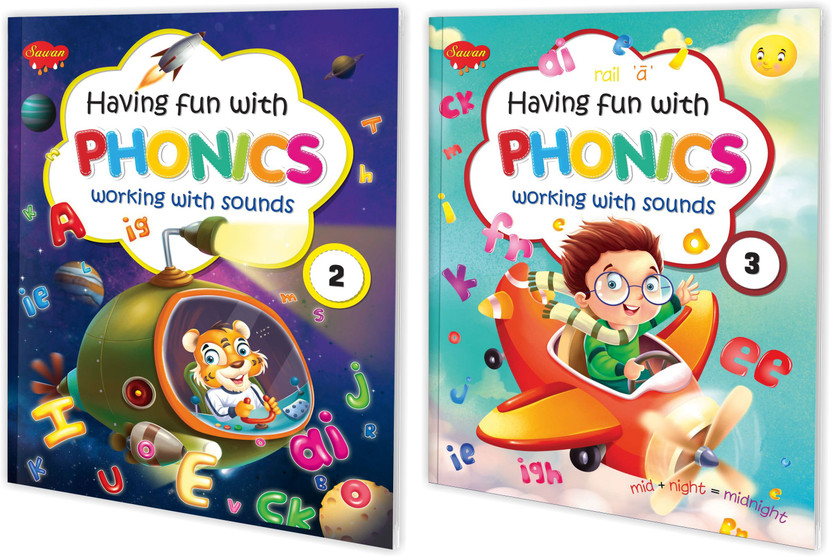 Having Fun with Phonics - 2 and 3 Book for kids : Phonics book for early readers, Learning book for kids, Phonics learning book for kids | Pack of 2 book for kids.(Paperback, sawan)