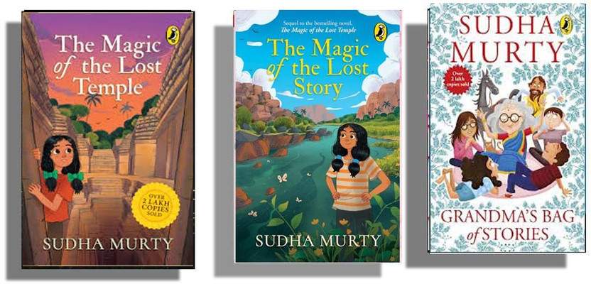 Best Seller 3 Books Combo ( The Magic Of The Lost Temple + The Magic Of The Lost Story + Grandma S Bag Of Stories ) English(Paperback, Sudha Murty)