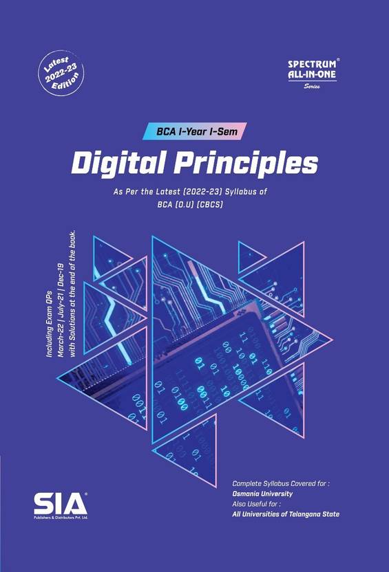 Digital Principles BCA IYear ISem (O.U), As Per The Latest CBCS