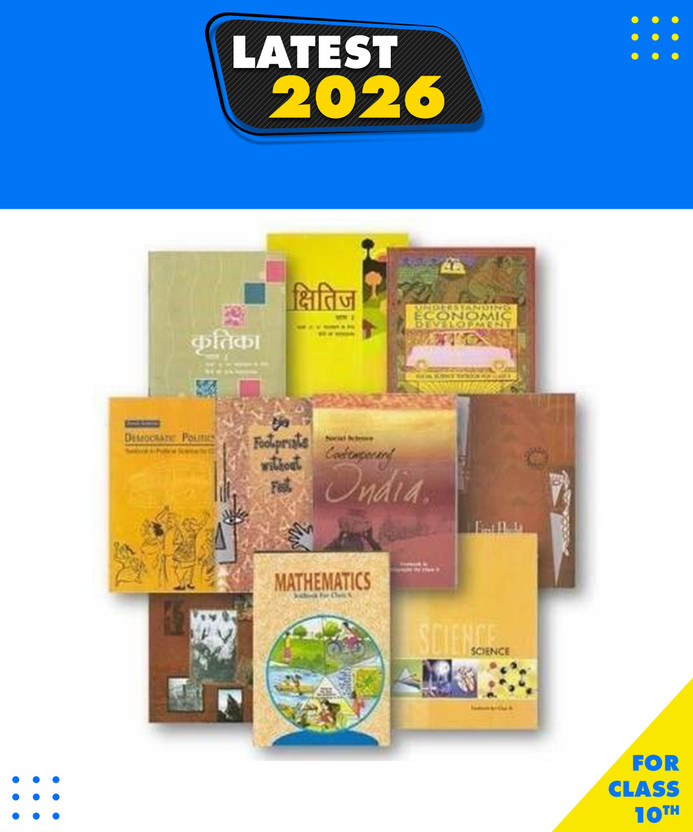 Class 10 Books Set Math, Science, Social Science, Kshitij, Kritika, First Flight, Footprints Course ,Paperback, NCERT|New Latest Edition For 2025-2026(Paperback, NCERT)