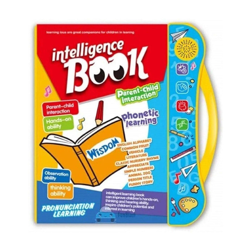 Interactive Children Book -Musical English Educational Phonetic Learning Book For 3 + Year Kids, Boys, Toddlers (Intelligence Book)(Hard book, KIDS BOOK)