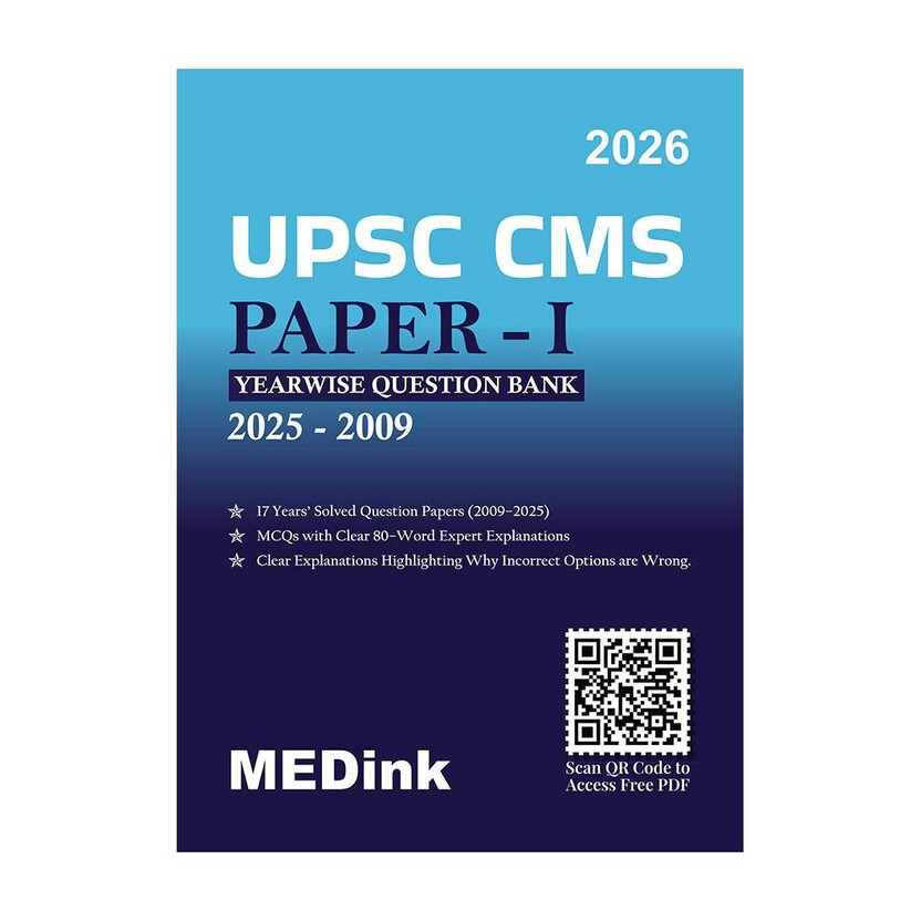UPSC UPSC Combined Medical Services (CMS) Paper - I For 2026 Exam | Includes Previous Years (2009-2025) Exam Paper With Explanation(Paperback, NODIA) - Flipkart Deal