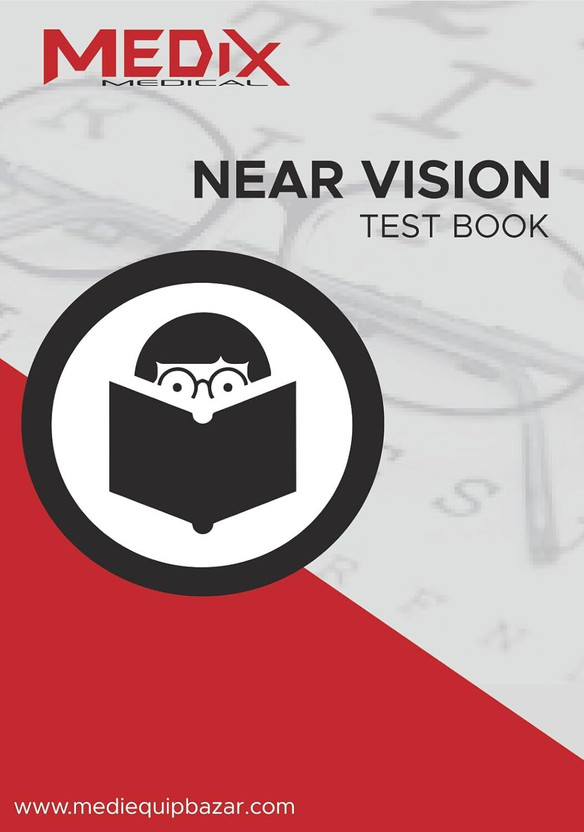 Near Vision Testing Book For Eye Examination | Ophthalmic Reading Chart Book For Optometrists, Clinics & Vision Testing(Paperback, Mex Enterprise)