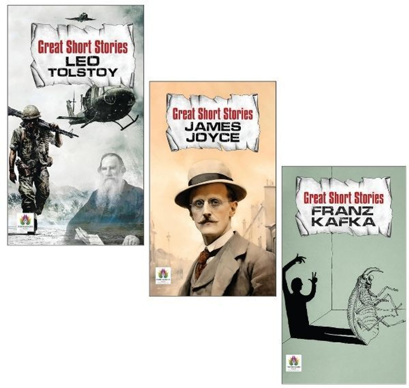 Leo Tolstoy + James Joyce + Franz Kafka | Timeless Stories | Classic Fiction | Iconic Writers | Best Short Reads | Literary Gems | Author Showcase | Must-Read Tales | Vintage Literature | Story Collection | Meaningful Fiction | Inspiring Reads (Set Of 3 Books)(Paperback, Leo Tolstoy, James Joyce, Fr