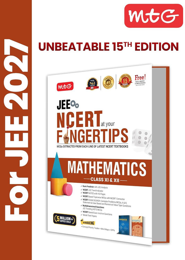 MTG MTG NCERT At Your FINGERTIPS Mathematics For JEE Exam 2026-2027 | NCERT Exam Scorer, Concept Priority Tracker, HOTS MCQs, Mind Maps & DPP With HD Pages | 15th Edition (Based On JEE Latest Pattern)(Paperback, MTG Editorial Board) - Flipkart Deal