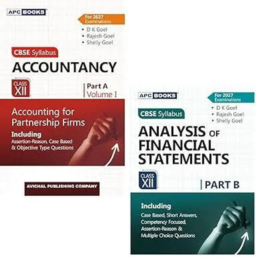 Dk Goel Accountancy Books CBSE Class 12 Part A & B Set, Accounting For Partnership Firm Financial & Analysis Of Financial Statements, 2027 Examinations(Paperback, D K GOAL)