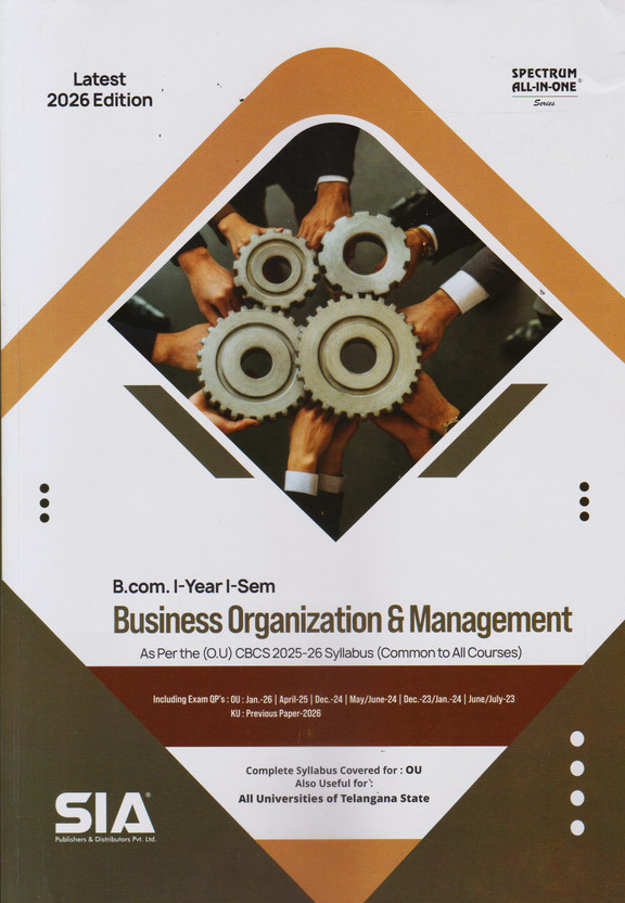 Business Business Organization & Management B.Com I-Year I-Sem As Per The O.U CBCS 2025-26 Syllabus (Common To All Courses) Latest 2026 Edition(Paperback, SIA Team Of Experts) - Flipkart Deal