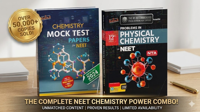 NEET Chemistry Combo, Narendra Avasthi Physical Chemistry, Balaji Publications Chemistry NEET, NEET Mock Test Papers, NTA NEET Chemistry Practice Book, Balaji Chemistry Books For NEET, Chemistry Topper Book NEET, Physical Chemistry Objective Questions, NEET 2027 Chemistry(Paperback, 9691035232)