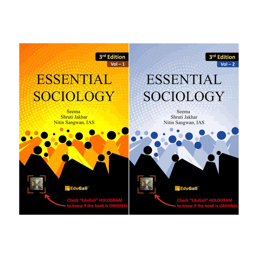 Essential Essential Sociology 3rd ED (Vol-1 & 2)(Paperback, Nitin Sangwan, IAS, Shruti Jakhar, Seema) - Flipkart Deal