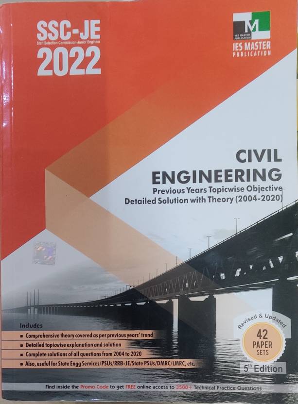 Ies Master Civil Engineering Ssc Je 2022 New 42 Paper Set 5th Edition