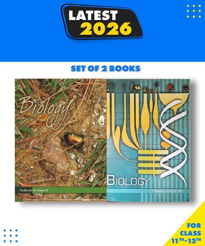 NCERT Biology Textbook For Class -11 And Class -12 Set Of 2 Original Books Combo Paperback, NCERT|New Latest Edition For 2025-2026(Paperback, NCERT)