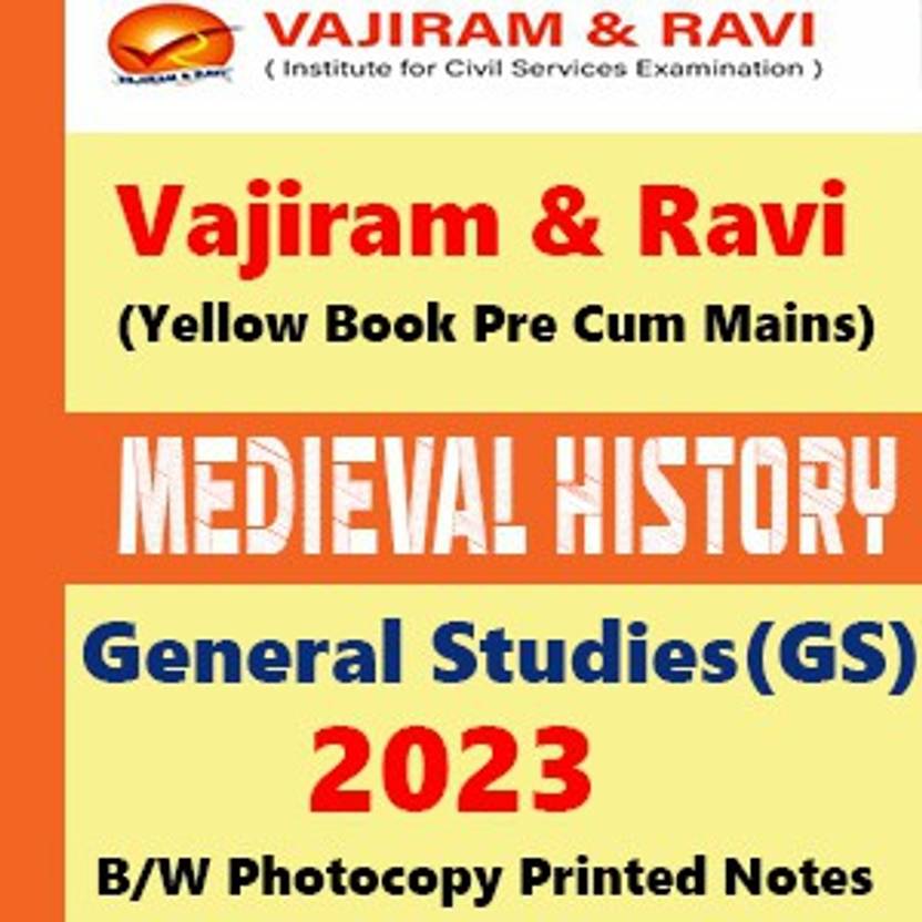 Vajiram & Ravi Medieval History Book For IAS General Studies(GS)Yellow Book Prelims & Mains