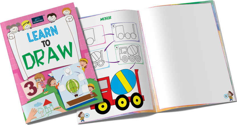 Learn Learn To Draw 3 For Kids Ages 3+: Boost Creativity, Concentration, Color Awareness & Hand-Eye Coordination(Paperback, Bookford) - Flipkart Deal