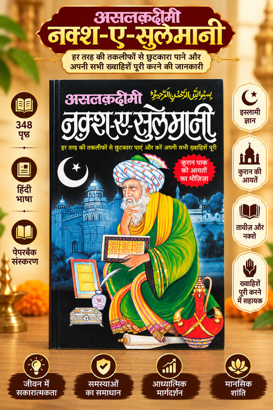 Naqsh Naqsh E Sulemani Islamic Religious Book | Quran Pak Ki Aayaton Ka Mojiza | Naqsh E Sulemani Book | Islamic Spiritual Book | Urdu Hindi Religious Literature | Roohani Ilaj Book | Muslim Religious Pustak(Paperback, Hindi, C.M. Shrivastav) - Flipkart Deal