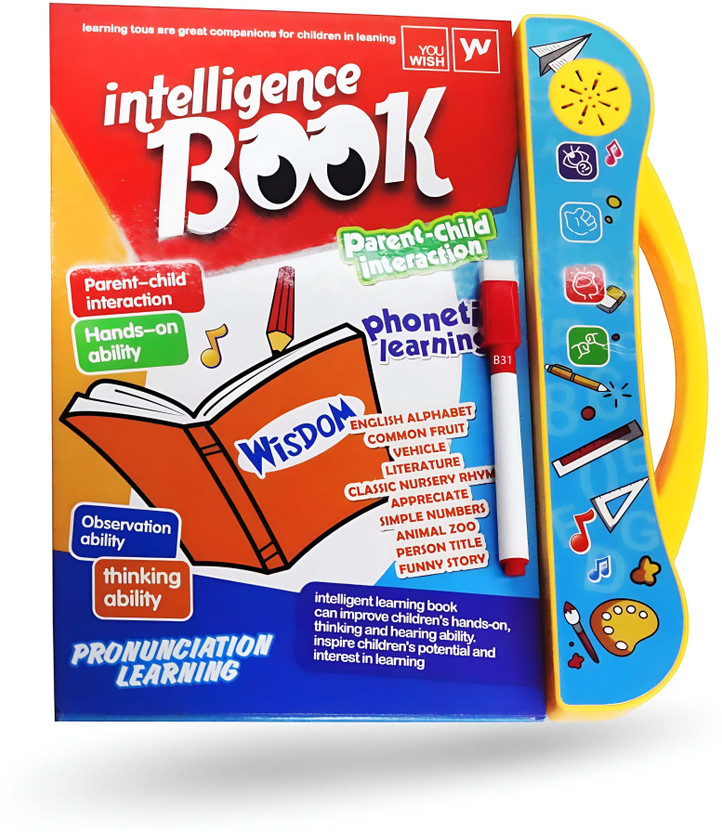 Intelligence Book For Children, English Letters & Words Learning Book_BK405(NA, Intelligence Books)