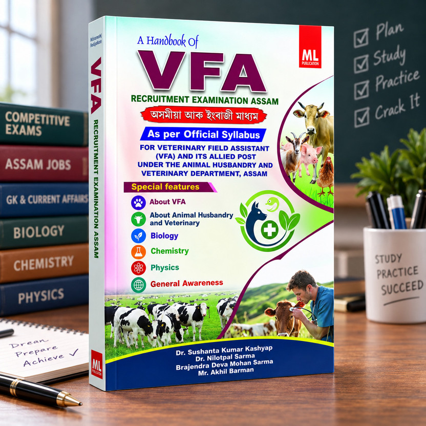 Flipkart A Handbook Of VFA Recruitment Examination Assam :: Veterinary Field Assistant (VFA) Recruitment Exam Guide :: English And Assamese Medium(Paperback, Assamese, ✅Dr. Sushanta Kumar Kashyap, ✅Dr. Nilotpal Sarma, ✅Brajendra Deva Mohan Sarma) - Flipkart Deal