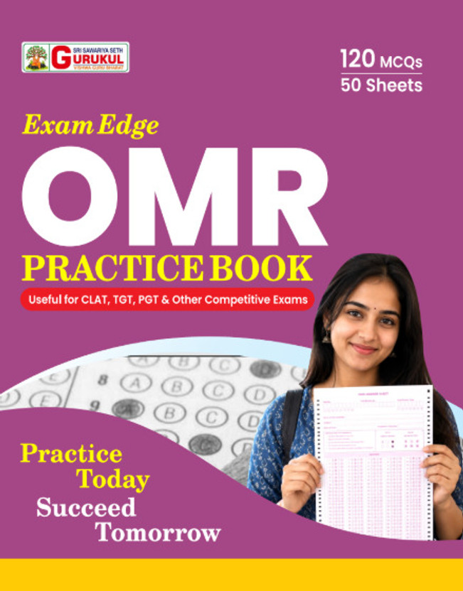CLAT CLAT & TGT OMR Practice Book | 120 MCQs Per Sheet | 50 Sheets Premium Answer Pad For Law Entrance, TGT, PGT & Government Exams(Paperback, Sri Gurukul) - Flipkart Deal